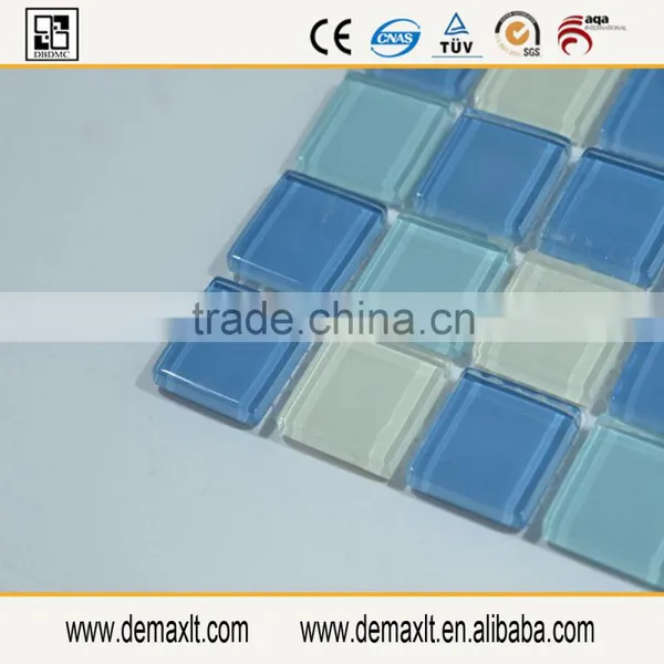 High Quality 300*300mm Cheap Swimming Pool Tile Glass Mosaic photo-3