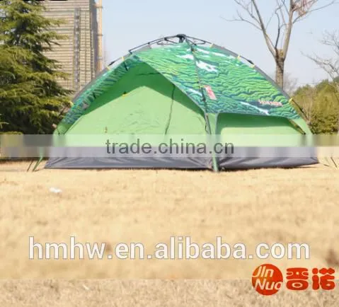 3-4 Person Double Layers Fiberglass Pole Camping Tent photo-5
