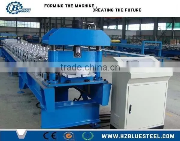 Color Steel Standing Seam Roof Roll Forming Machine, Steel Structure Building Decorative Self Lock Forming Machine photo-2