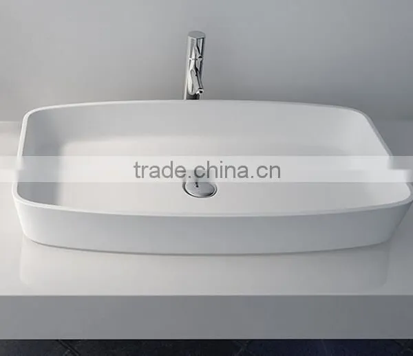 China Manufacture,wall Hung Wash Basin Solid Surface Wash Basin,Artificial Stone Washing Basin photo-4