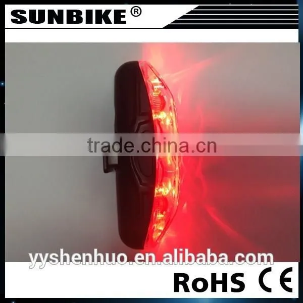 Factory New Style Well Nice 5 Led Adjustable Red Led Tail Bike Light photo-2