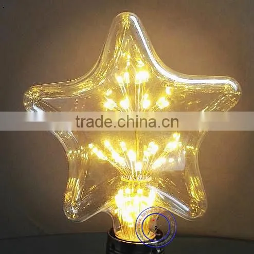 Antique LED Fireworks Filament Light A19 Edison Style Led Starry Light Bulb photo-4