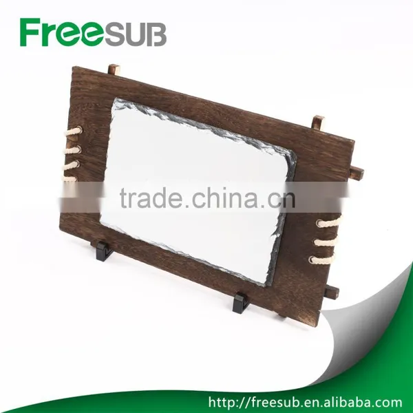 Hot Sale Home Decoration Landscaping Slate Rock Blank Wooden Frame Sublimation You Rock Pictures photo-2