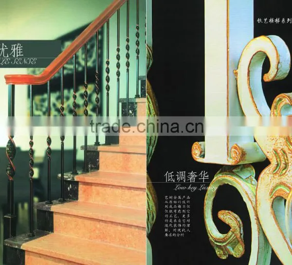 Wrought Iron Stair Handrail / Stainless Steel Handrail Bracket for Sale photo-3