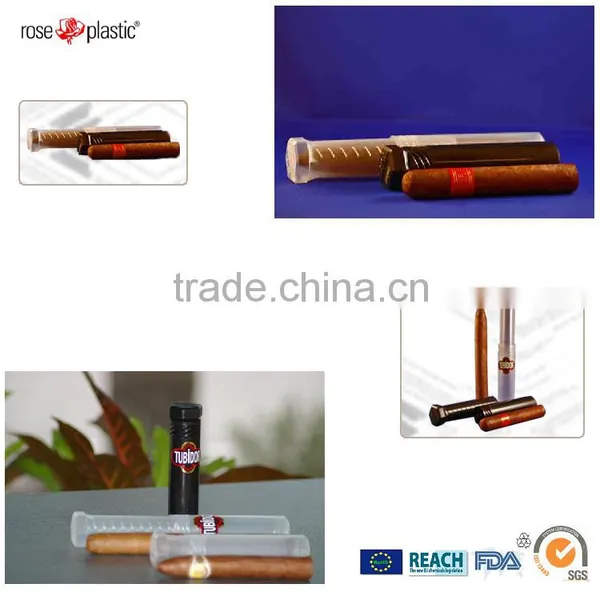 PP Transparent PVC Clear PE Colorful Plastic Cigar Packaging Tubes Twist Pack DP photo-4