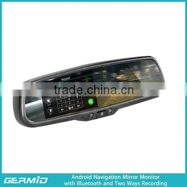 Android Car Rearview Mirror GPS Navigators,bluetooth,dvr Recording photo-4