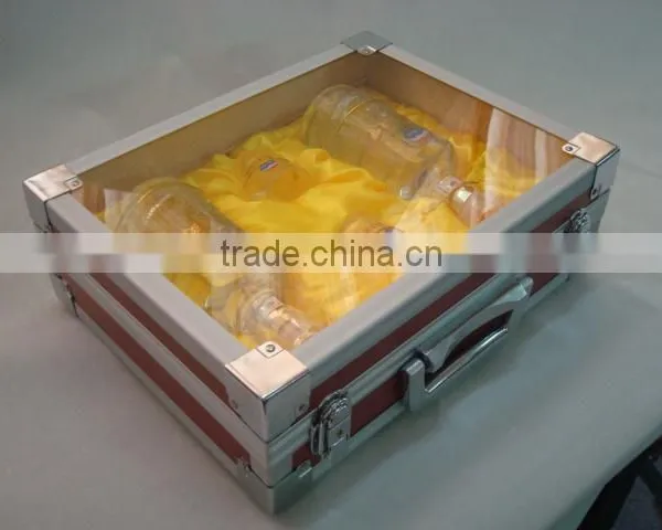 Aluminum High-end Wine Box,acrylic Sweet Wine Case,wine Bottle Box photo-2