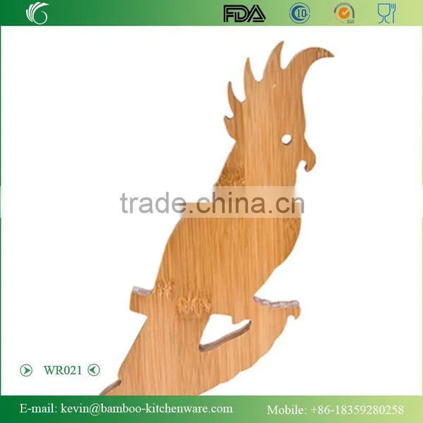 WR021/Folding Handmade Wooden Wine Rack Wood Guitar Wine Bottle Display Rack OEM Novelty Wine Rack Manufacturer photo-2