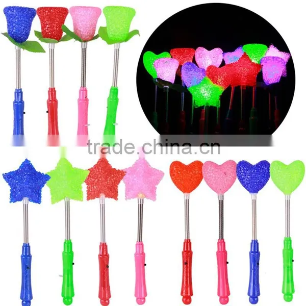 Hot Sale All Kinds of LED Light Flashing Sticks for Concert, Five Star and Heart Shaped Glow Sticks photo-2