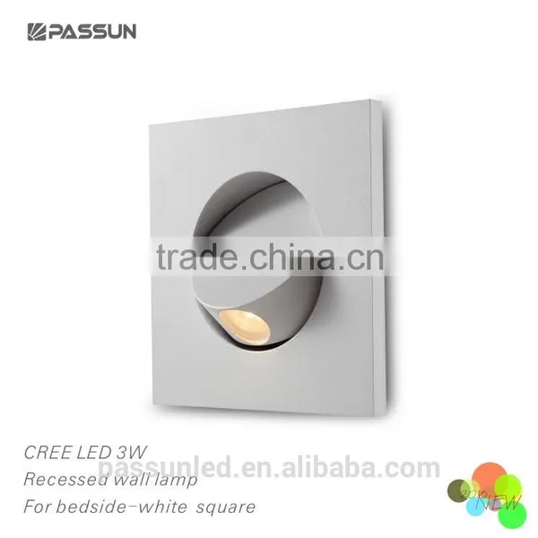 High Quality Square Indoor Recessed Led Bedside Light photo-3