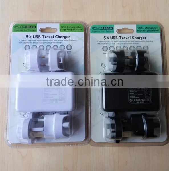 4a 5 Port Usb Wall Adapter Usb Power Adapter photo-2