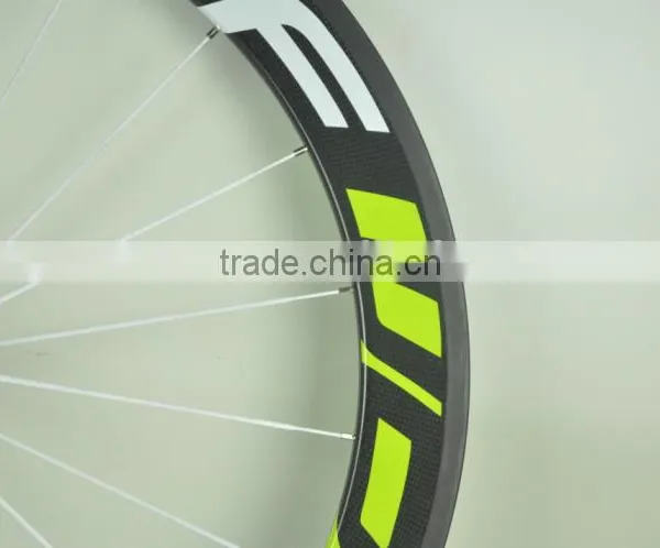 Ultra Light 700C 50mm Clincher Carbon Wheels 23mm Width Road Bike Wheels Bicycle Wheelset photo-4