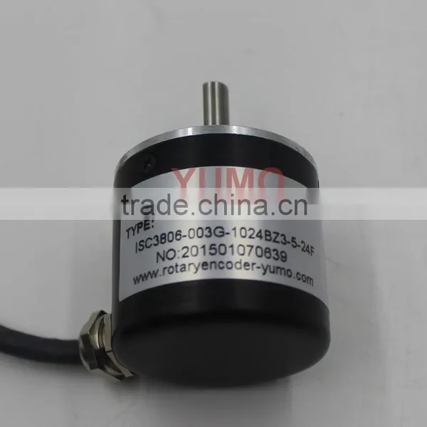 YUMO ISC3806 1024PPR 5V CNC System Solid Shaft Encoder Optical Price Incremental Rotary Encoder photo-3