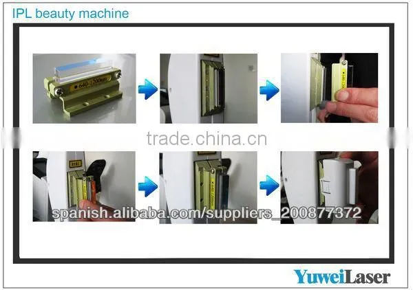 YUWEI Super Hair Removal e Light Ipl+ rf Laser Machine for Sale photo-4