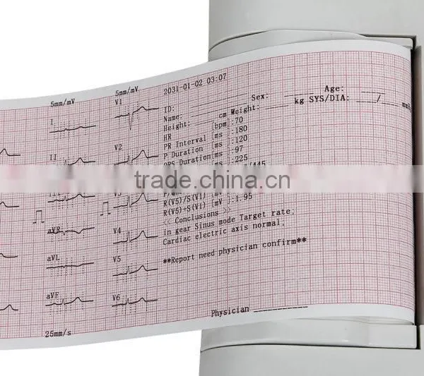 CE& FDA Approved Portable Ecg Machine Digital 6-channel Touch Screen Color Electrocardiograph ECG EKG Machine With Free Software photo-4