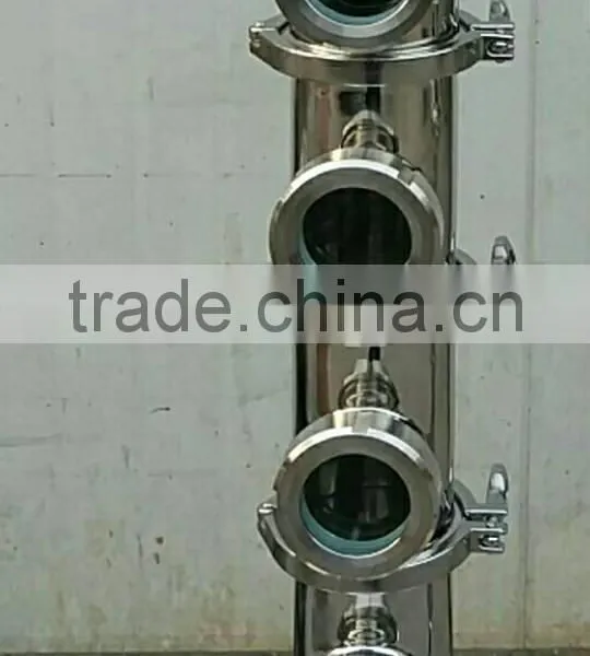 50L SS304 Bolier,3''stainless Steel Bubble Plate Reflux Tower ,ss304 Still With Parrot photo-4