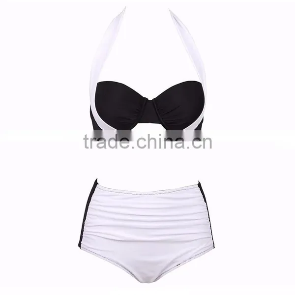 Women's Bandage Cris Cross Swimwear Push Up Bating Suit High Waist Bikini photo-3