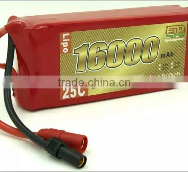 EP16000mah 15c 22.2v RC Lipolymer Battery Pack for Drone ,Quadcopter,FPV Racing Quadcopter photo-2