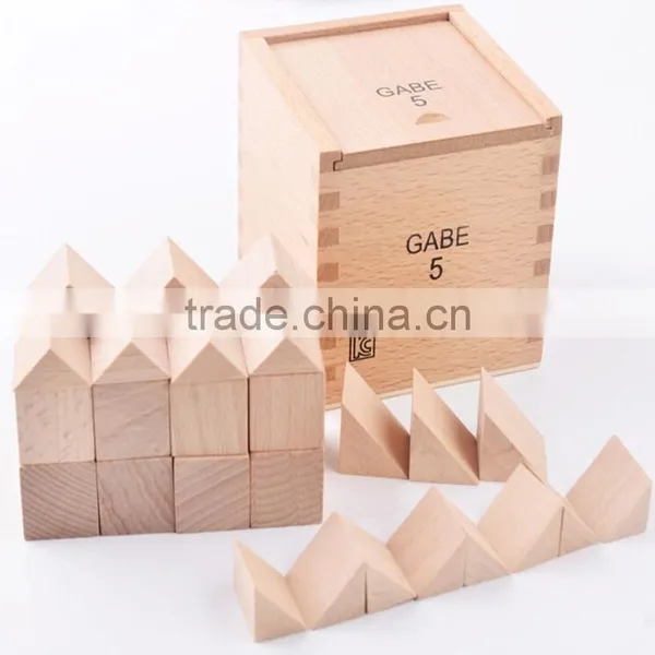 Froebel Baby Toys GABE5 Cube Balance And Symmetry Cognitive Combining/Matching Blocks Learnning Set Educational Wooden Toy photo-2