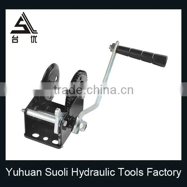 Manufacturing 1200lbs Galvanized Heavy Duty Auxiliary Winch With Wire Rope photo-5