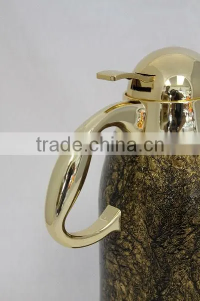 Golden Arabic Metal Printing Tea Pot Set for Dubai photo-2