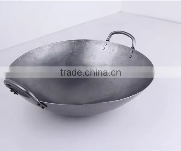 Cookware Supplier Hand Hammered Carbon Steel Non Stick Wok photo-6