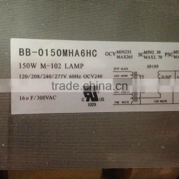 UL Listed Aluminum Wire Coil 120V 208V 240V 277V 347V 60hz Multi Tap Mode MH HX-HPF Metal Halide HID Magnetic Ballast Kits photo-3