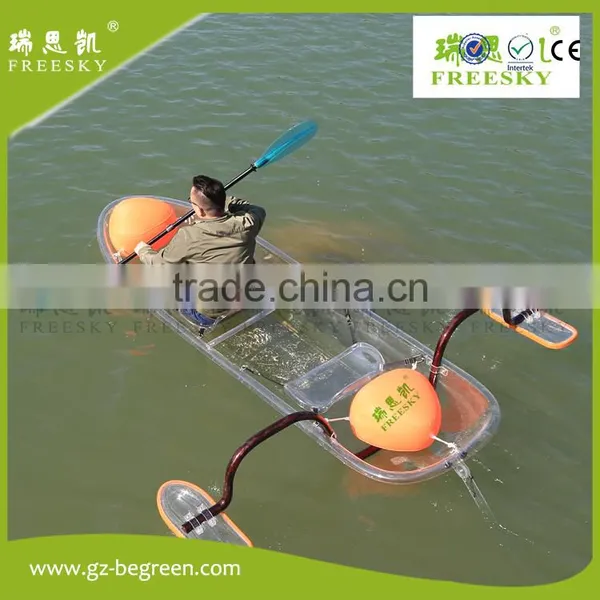 Begreen 2017 Summer Stlye Water Sport Kayak Transparent With Kayak Stabilizer photo-2