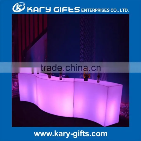Nightclub LED Plastic Bar Counter Lighting Plastic Furniture / Buffet Dinner Table photo-3