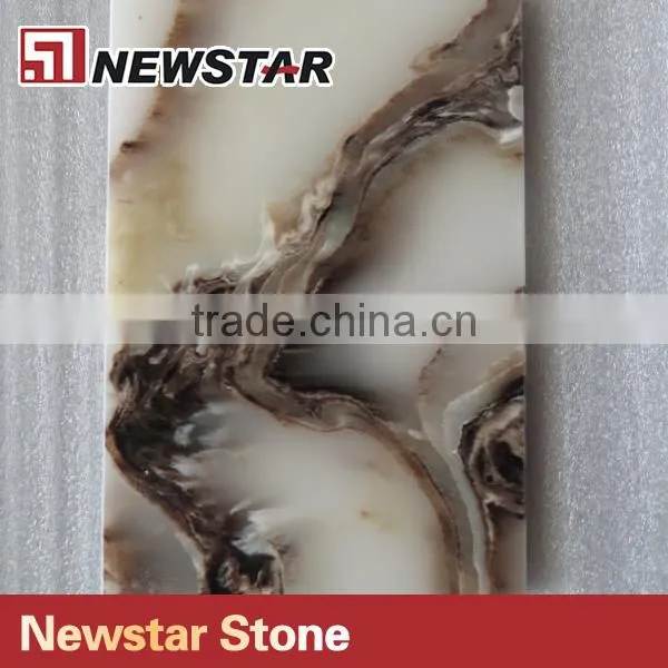 Marble Type Artificial Stone Onyx Slab photo-2