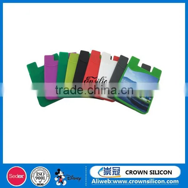 Custom 3m Adhesive Stickers Silicone Mobile Card Holders photo-5