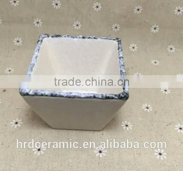 China Manufacturer Stocked White Porcelain Square Ceramic Dish photo-4