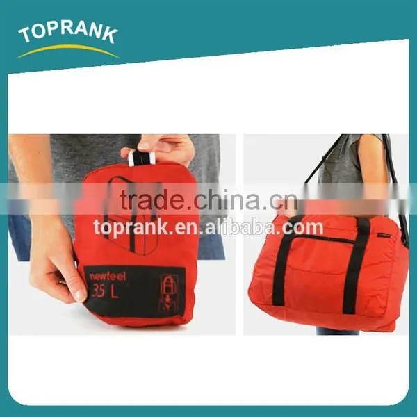 Toprank Wholesale 35L Luggage Travel Gym Sports Duffel Bag Foldable Travel Duffel Bag For Women Men photo-2