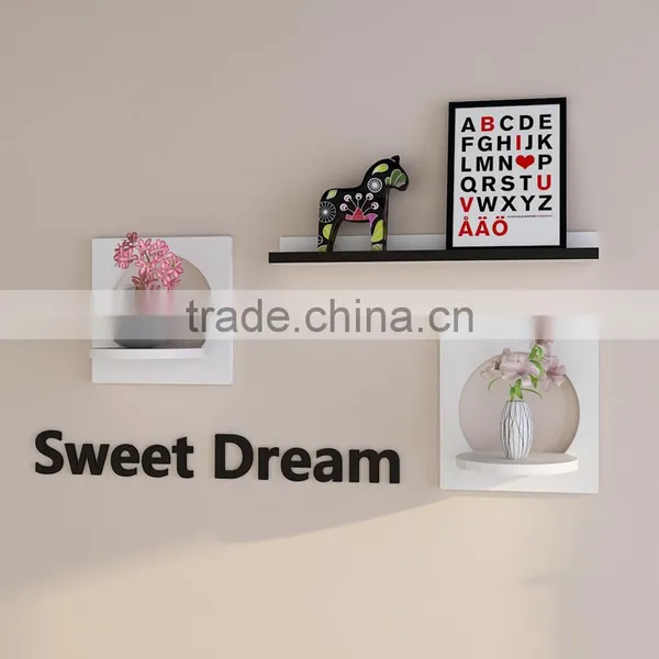 Orginal Design Wall Shelf Lovely Home Furniture for Living Room Wood Wall Decorative Wall Shelf photo-4