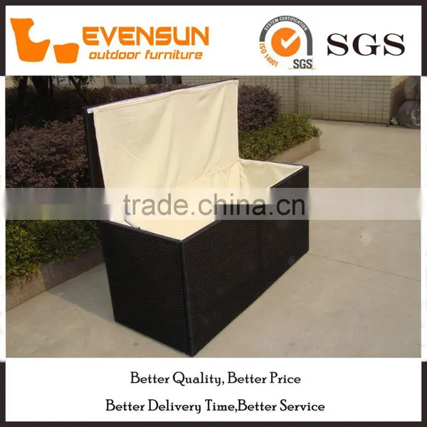 Traditional Cube Storage Rattan Box Wicker Furniture photo-6