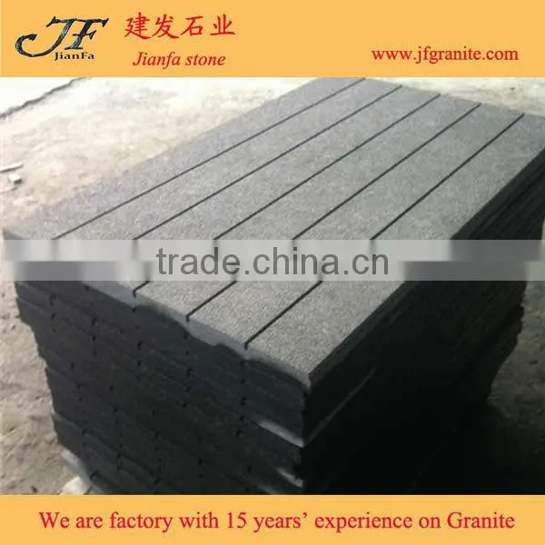 Flamed G684 Black Basalt Granite Kerbstone & Curbstone photo-5