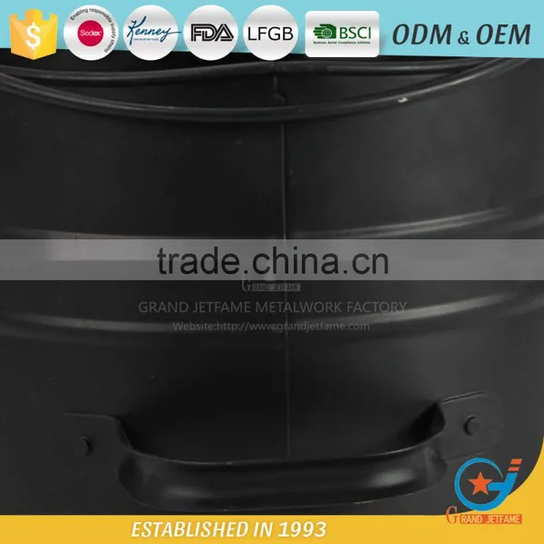 Fireplace Accessories Ash Coal Bucket Powder Coated Black Fire Coal Metal Ash Bucket photo-4