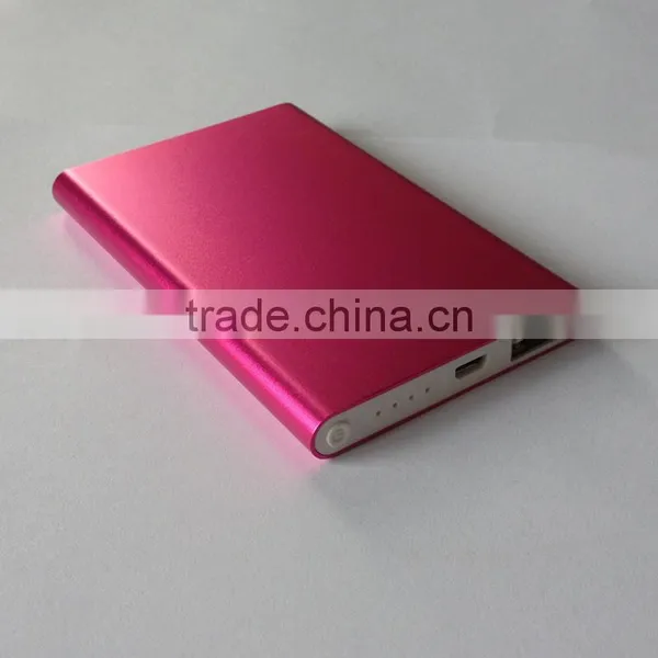 Customized 4000mAh Real Capacity Super Ultra Slim Flat Power Bank photo-3