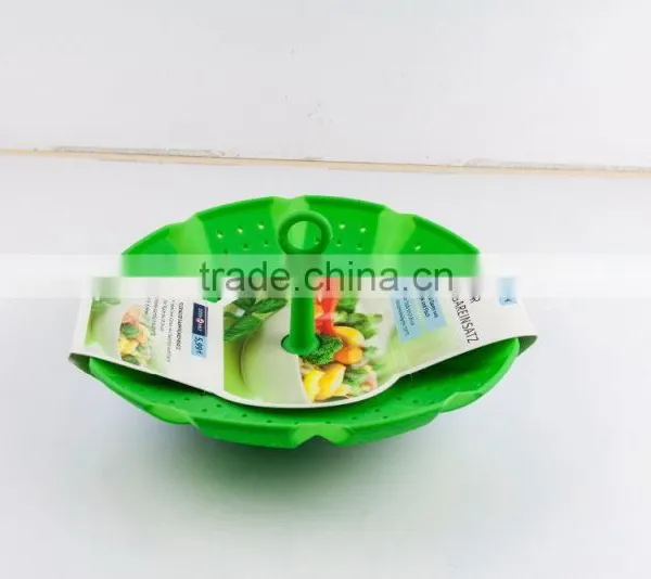 11002 Silicone Foldable Vegetable Steamer Filter photo-5