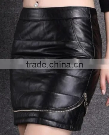 Fashion Girls Winter Feather Skirts Warm White and Black Feather Skirt photo-4