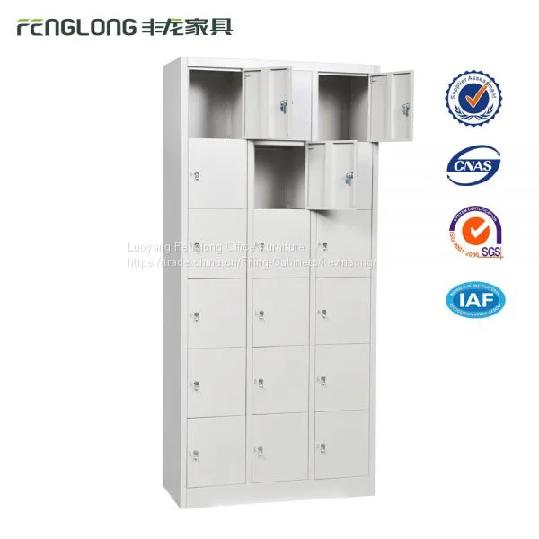 Public 18 Door Locker Steel Locker Cabinets With CKD Package photo-2