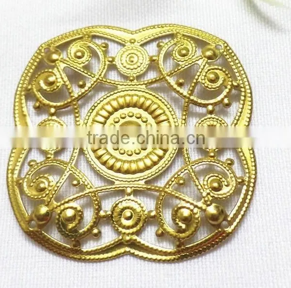 Filigree Square Flower Jewelry Accessories photo-3
