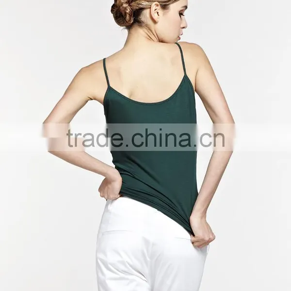 Soft Breathable Plain Women Singlets Wholesale photo-4