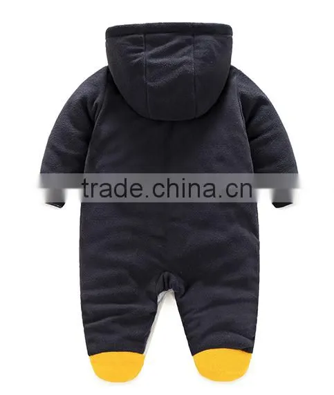Customized Warm Polar Fleece Winter Baby Rompers Lovely Baby Rompers Wholesale 3-6 -9months Baby Rompers photo-2
