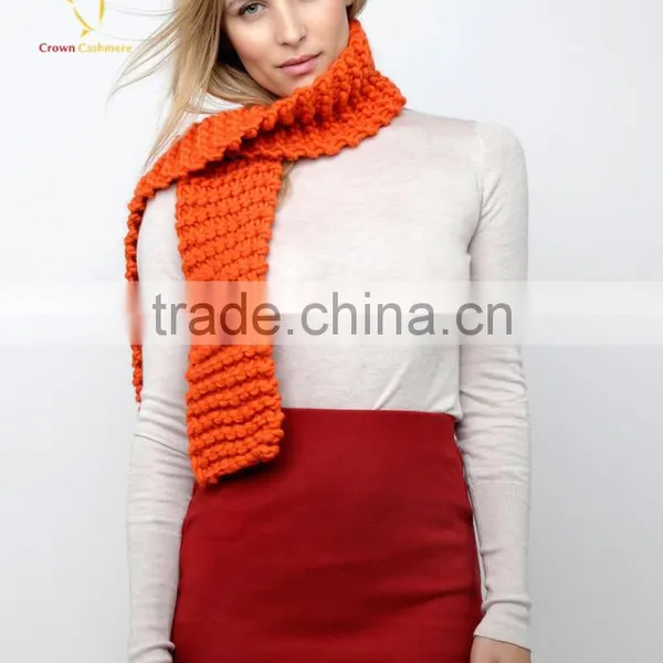 3gg Warm Cashmere Merino Wool Lady Knit Scarf Womens photo-4