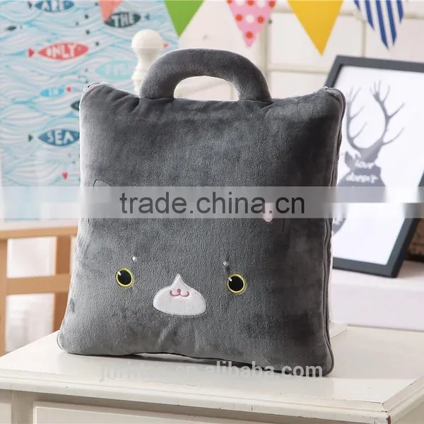 Custom Logo Funny Cute Polyester Embroidered Pillow photo-6