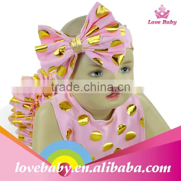 Pink Golden Dot Nappy Bloomers Golden Edged Ruffers Short Pants Infants Short Trousers photo-5
