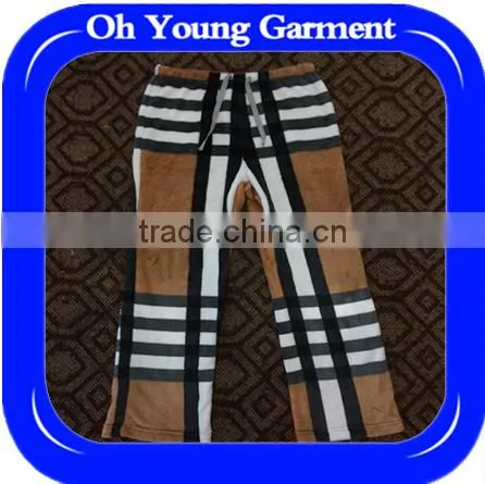 Custom Printed Plush Pants Sleepwear Wholesale Cheap Stylish Flannel Pants New Model Pajama Pants Sleepwear photo-4