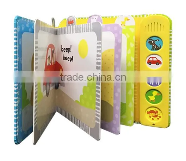 Children Sound Board Book 5 Buttons Music Book With Die Cutting Patterns photo-2