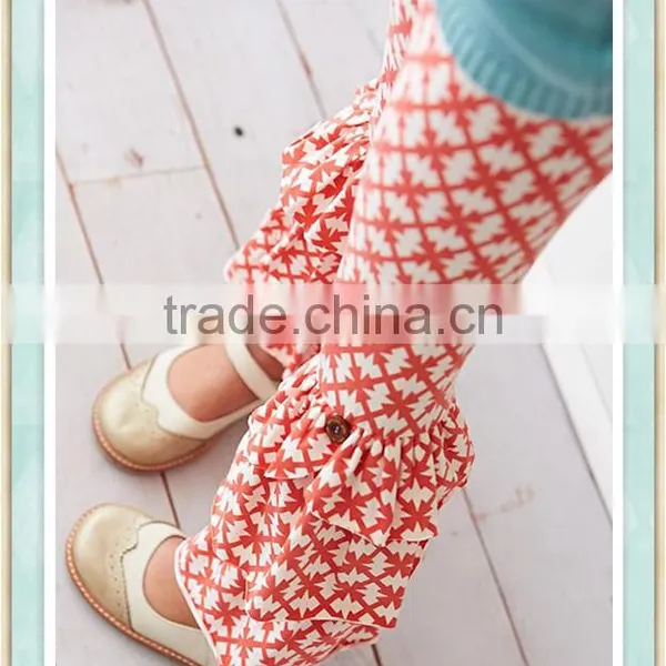 Baby Girls Triple Ruffle Pants Trousers Wearing Under Dress American Posh Girls Pants, 2 Colors photo-2